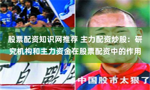 股票配资知识网推荐 主力配资炒股：研究机构和主力资金在股票配资中的作用